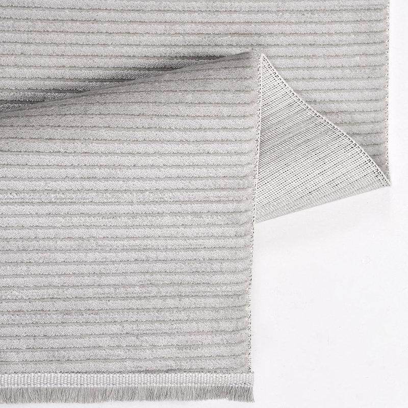 Tapis beige moderne lavable à la machine, Rectangle 2 pi 8 po x 5 pi