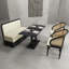 Banc de rangement rembourré en similicuir