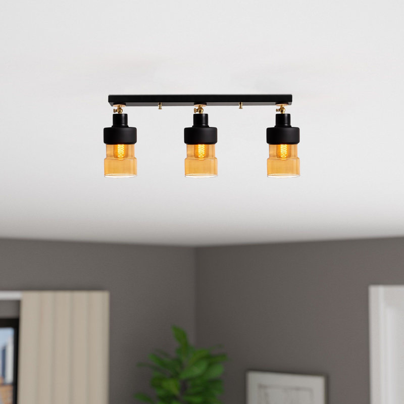 Plafonnier semi-encastré 3 lumières 25,2 po Dover