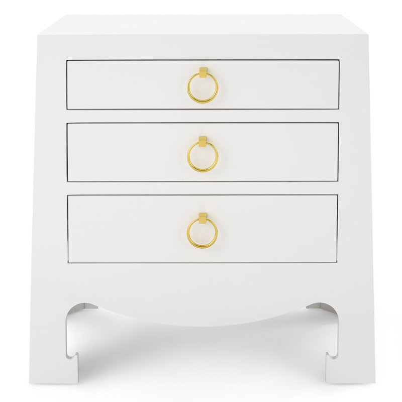 Jacqui End Table, White