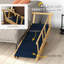 Rampe d'escalier en bois pour chien avec 4 hauteurs réglables et tapis antidérapant pliable pour une utilisation simple