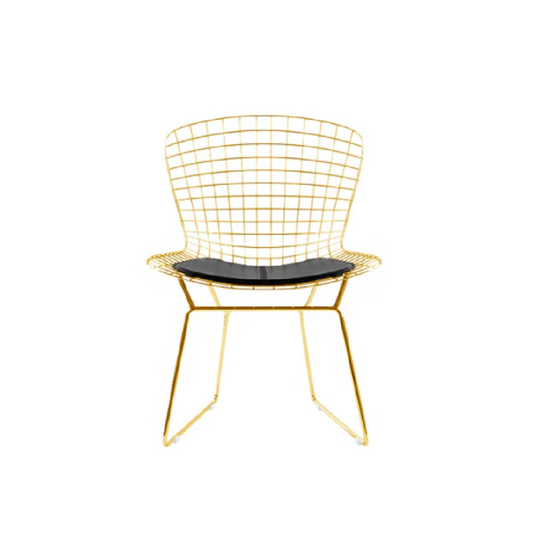 Wire Chair, Doré, Noir