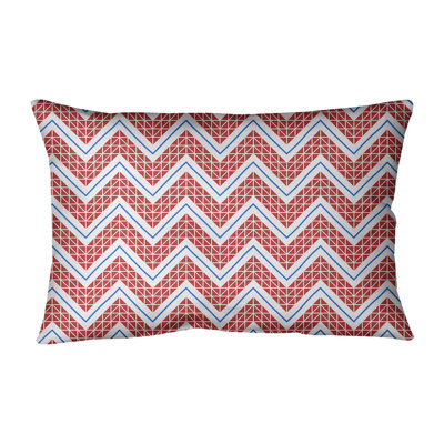 Coussin lombaire à chevrons