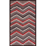 Rectangle Navajo Antique Wool Small Scatter Size 1930s American Gray Flat Weave Rug
