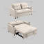 HOMCOM 3-in-1 2 Seater Sofa Bed Adjustable Backrest Pull Out-1023404953