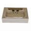Lavabo de salle de bain console avec trop-plein, lavabo mural