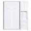 Lit rotatif blanc simple avec bibliothèque, armoire supérieure pour le rangement de la literie, bureau coulissant et zones polyvalentes latérales adaptées