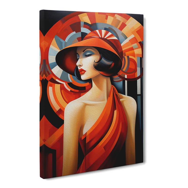 Deco Woman Contemporary No.2 - Print, 76cm H x 50cm W x 3cm D