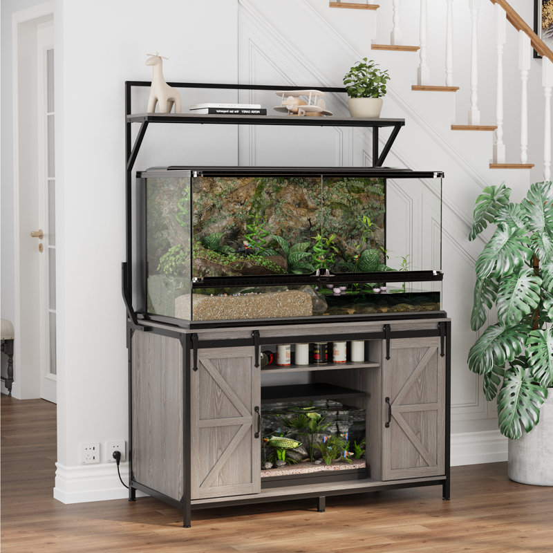 Buy Tatub 55-90 Gallon Aquarium Stand With Power Outlets, Large
