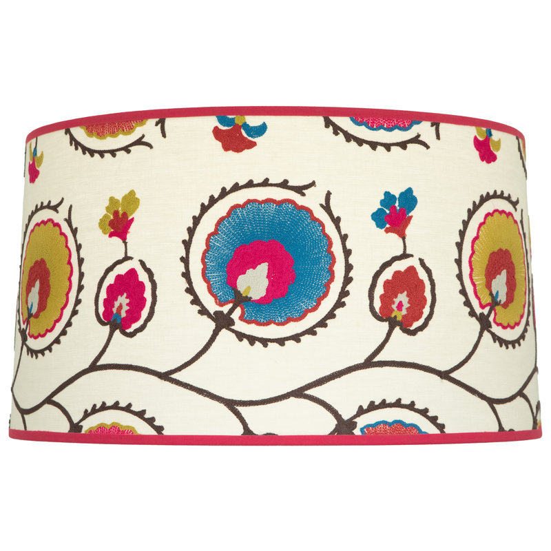 Abbey Rose - Shade Only - Mention - Blossom with Shannon Magenta Trim