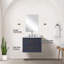 24 po L x P 18 po, meuble-lavabo bleu, comptoir en acrylique, miroir et miroir inclus de 18 po x P 24 po-1239952661