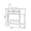 Console demi-cercle en bois massif gris-132447671-132447674
