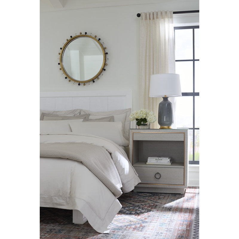 Zoe Round Brass Mirror