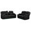 Adorn Black Pu Leather Electric Recliner 3 & 2 Seater Sofa Set  -932738511