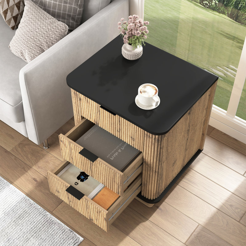 Multi-Functional 3-Drawer Nightstand For Bedroom