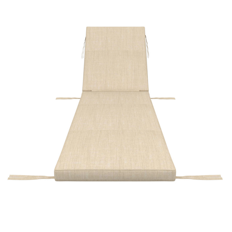Sunbrella® Outdoor Chaise Cushion, 24" W x 73" D, Sunbrella® Canvas Flax