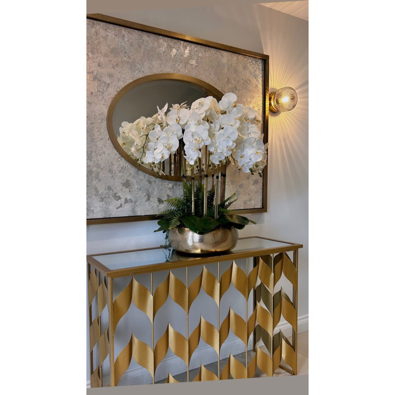 Orchid Arrangement in Vase, White