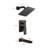 8-Inch Wall Mounted Shower System With Waterfall Tub Spout Single Handle Shower Faucet Set Modern Brass Shower Trim Kit With Rough-In Valve-110274461