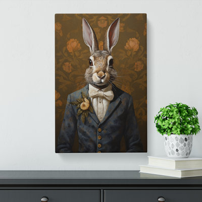 Hare Gothic Art - Wrapped Canvas