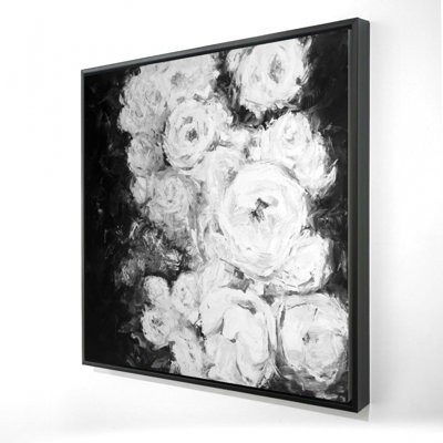 "Jardin de roses monochromes"