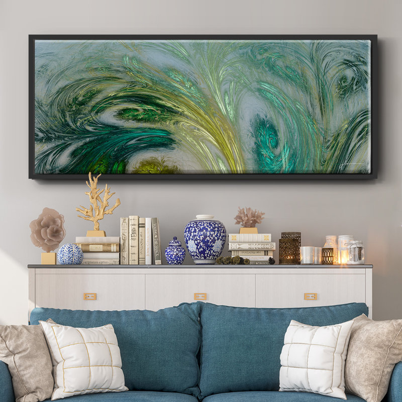 Altitude V- Framed Canvas, 24" H x 60" W