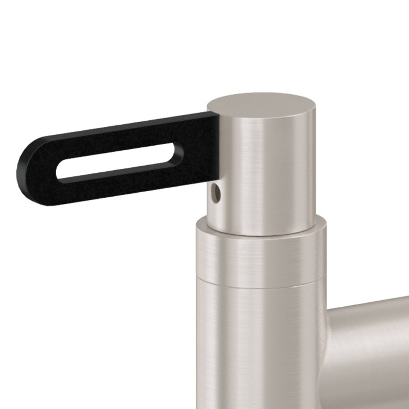 Corsano Side Spray Kitchen Faucet, Satin Nickel, With Side Spray, 52 Series Black Stick