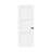 (With Lockset And Hinge Hole) Primed 3-panel Solid Wood Interior Shaker Door-116190732-116989624