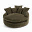 Fauteuil rond moderne surdimensionné de 55 pouces en mousse de polyester moelleuse avec coussins pour espace de vie (sans repose-pieds)-1830997800