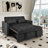 3-in-1 Convertible Sofa Bed With Reclining Backrest, Pull-out Couch With Pillows-1790553595