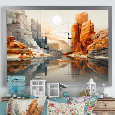 " Orange Gray Canyon Canyons Depths "