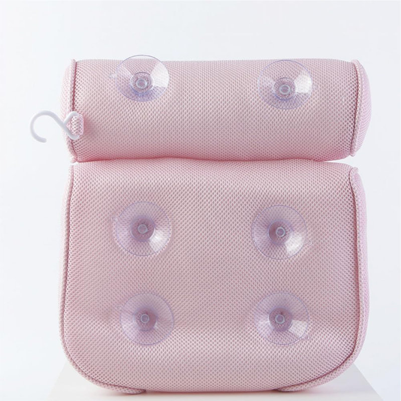 Coussins de bain pour baignoire spa, baignoire ergonomique, cou, tête, coussin de soutien à l'épaule, coussins de bain en maille 3D luxueuse et douce