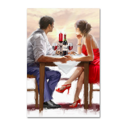 « valentine coucher de soleil », reproduction sur toile tendue