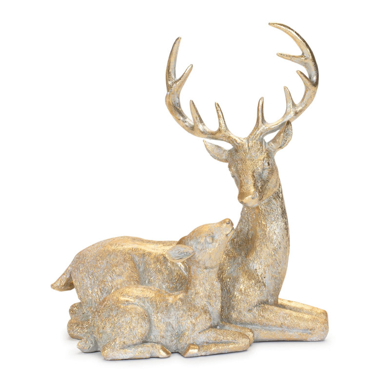 Figurine de cerf des Fêtes avec fauve