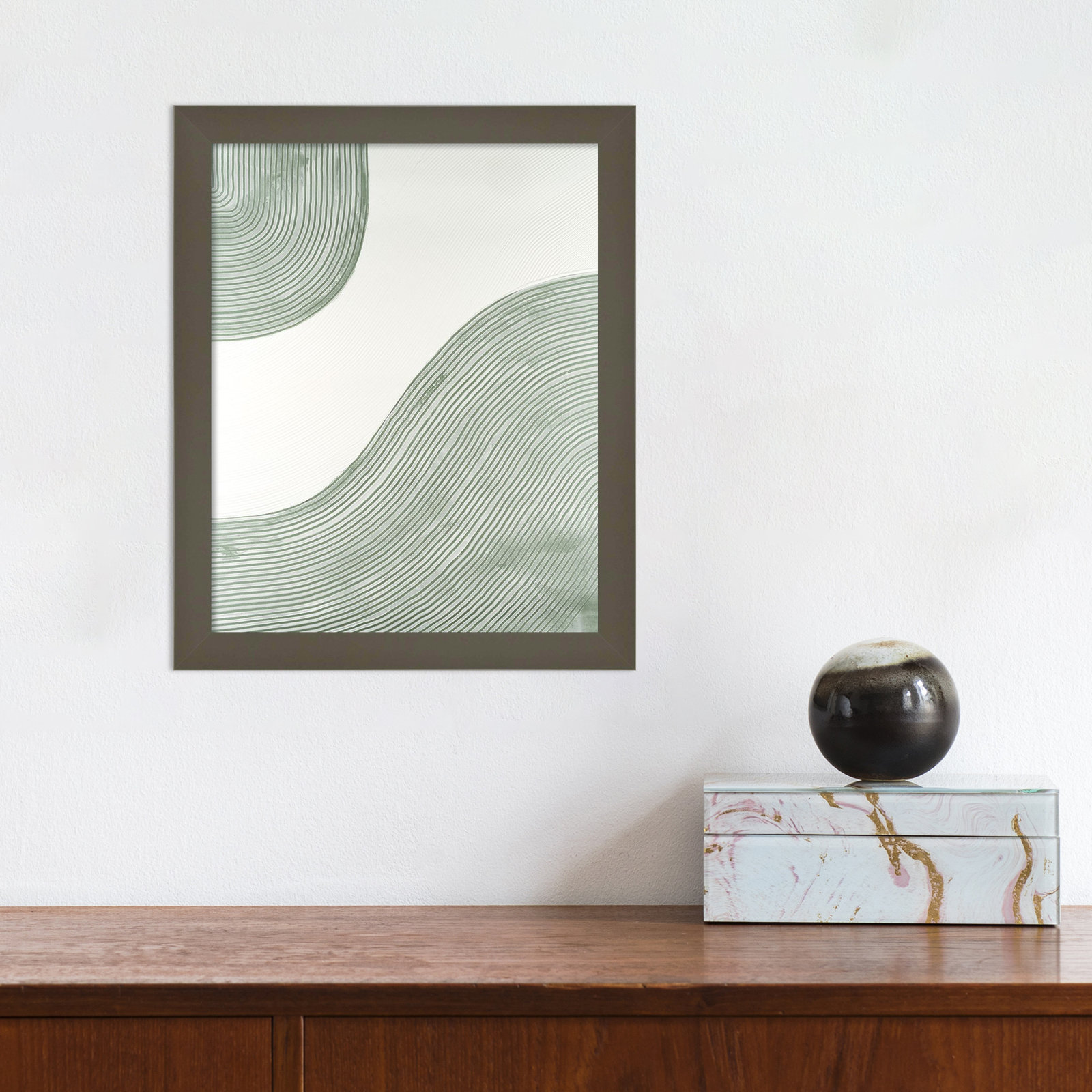 Get Going by Vanna Lam, 13" H x 11" W x 1" D, Gray