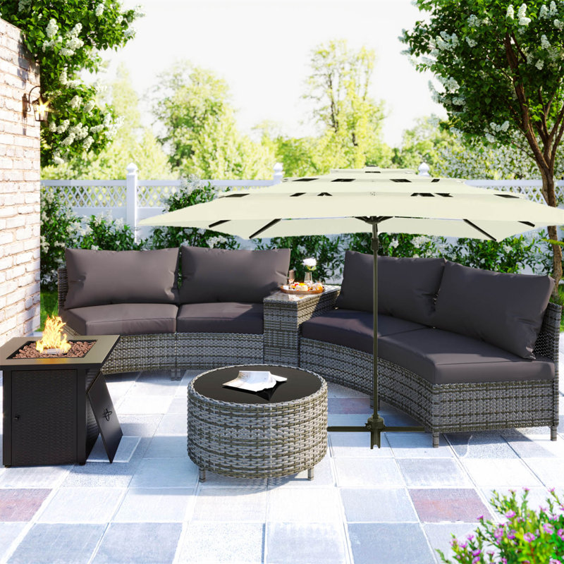 Castiel 250cm Parasol, Beige