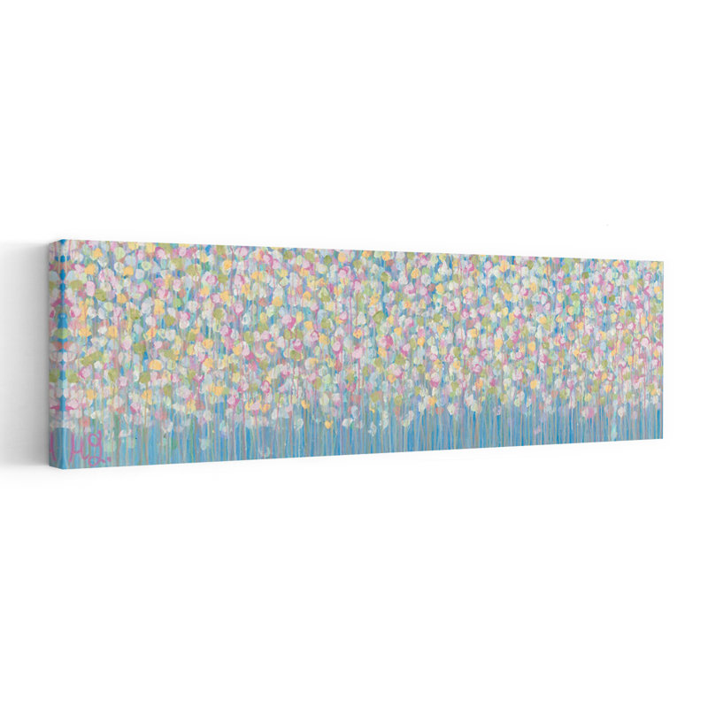 Pastel Rain by Helen Joynson - Wrapped Canvas Panoramic Print, 30.48 cm H x 91.44 cm W