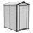 5.7' x 4.2' 150 cu. ft. Resin Storage Shed with Vent & Window, Outdoor Tool & Garden Shed