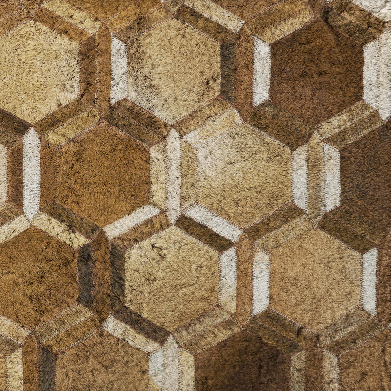 Tapis à poils longs de qualité supérieure lavable à la machine ADS97, Brun, 8 pi x 10 pi