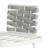 Steel Club Chair Set of 2, off White+Gray-206617268-206617264