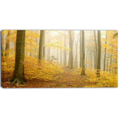«Autumn Beach Forest», reproduction d'impression sur toile