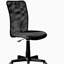 Chaise de bureau en filet mobili, noir
