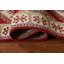 Tapis de couloir rouge en laine noué à la main de conception unique 2 pi 8 po x 9 pi 9 po New Age
