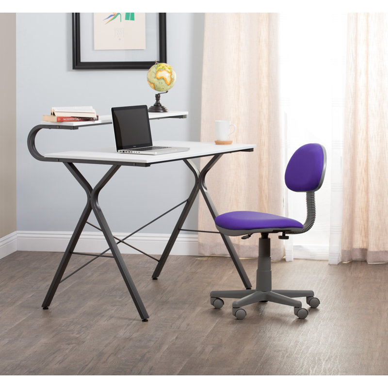 Coward Polyester Blend Task Chair, Purple, Gray