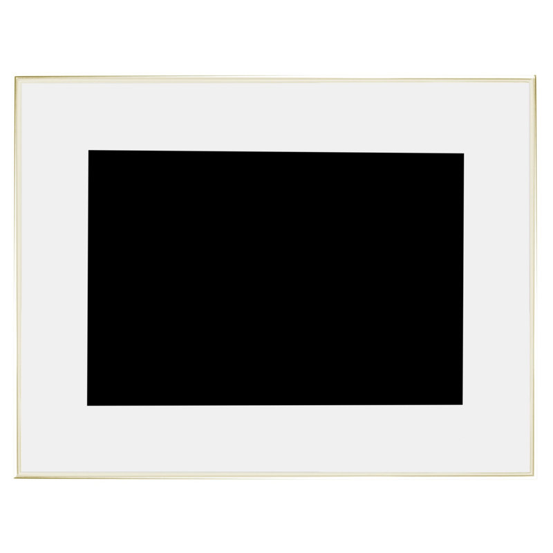 Cadre photo Kim métal doré 7x9, H 9,06 po x l 7,08 po x P 1,18 po