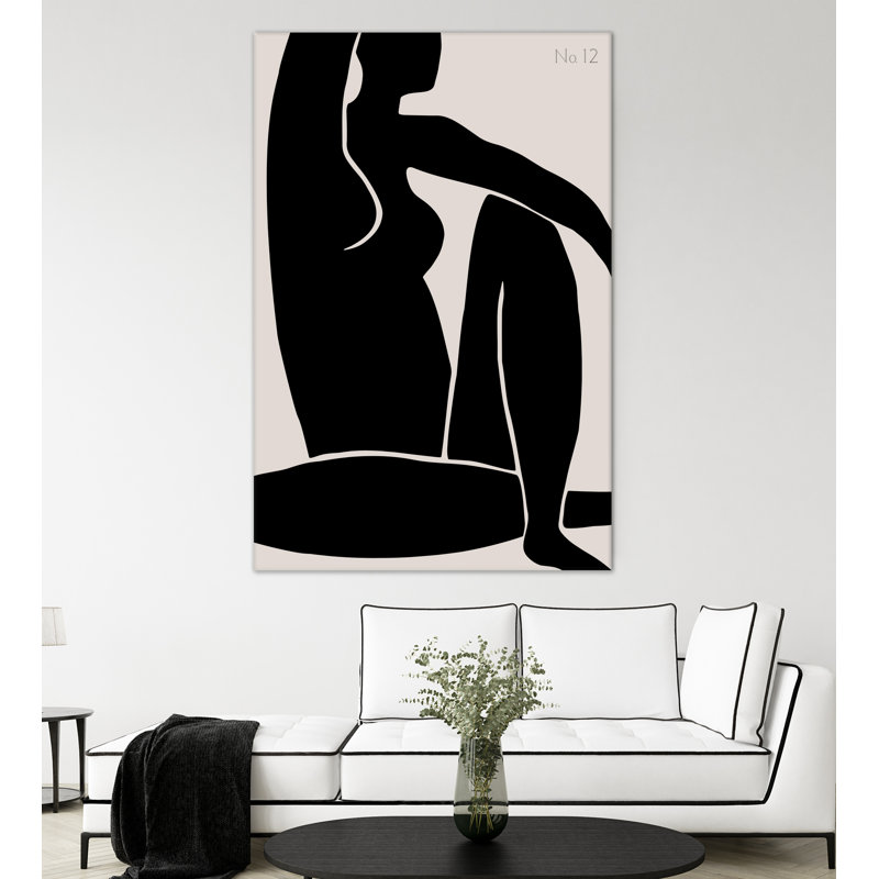 Figurine no 12 sur toile, H 72 po x l 72 po x P 1,5 po