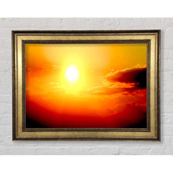 Bright Star Stunning Sunset Sun Above The Sea - Single Picture Frame ...