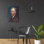Art mural en verre rouge «Self-Portrait 1887» par Vincent Van Gogh