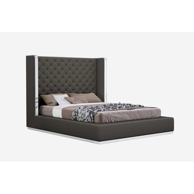  Grand lit Madison X 91 X 60 gris foncé - 75 X 91, gris