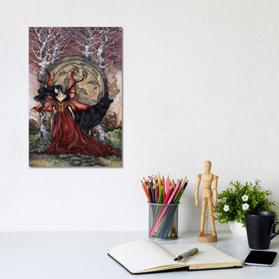 Beauty And The Beast by Amy Brown - Wrapped Canvas Print