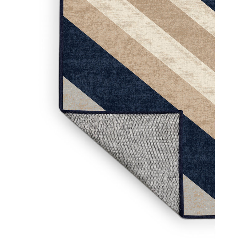 Tapis gris moderne et contemporain lavable à la machine Alexa, 4 x 2